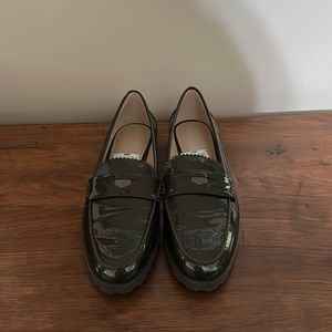 NWT Metallic green loafers size 11